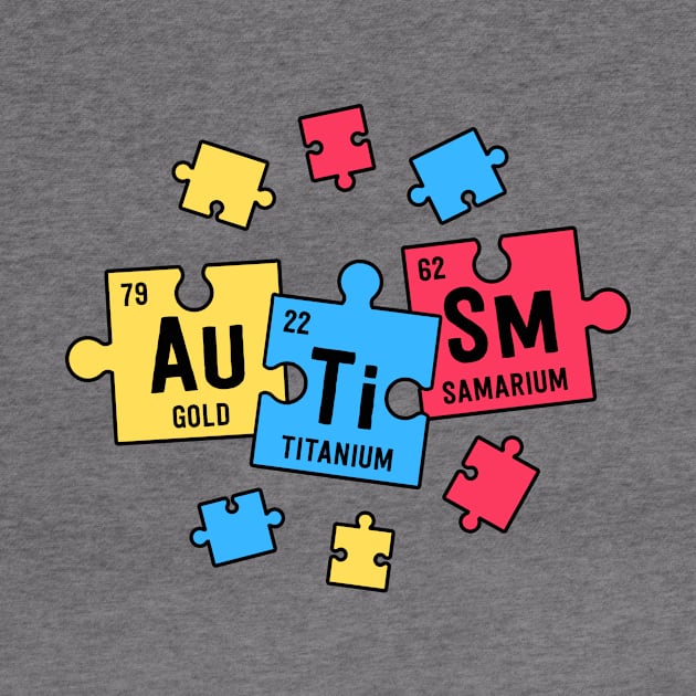 Autism Shirts For Teachers SPED Periodic Table Elements by 14thFloorApparel